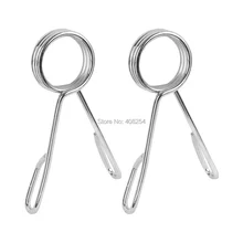 2X Стандартный " Весовые пружины клипсы для воротника для гантели зажим для штанги бар диаметр 5 см вес тренажерный зал замок воротник