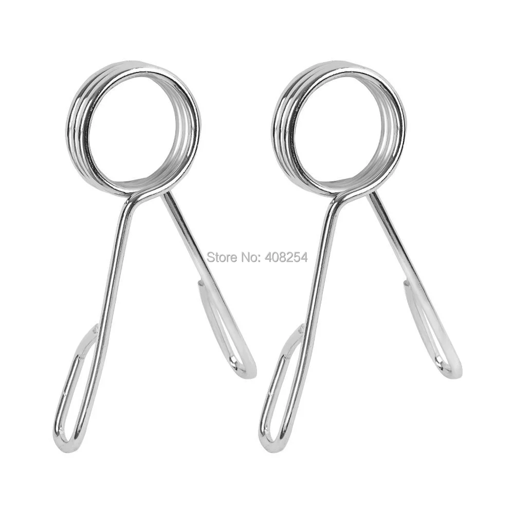 2X Standard 2" Weight Bars Spring Collar Clips For Dumbbell Barbell
