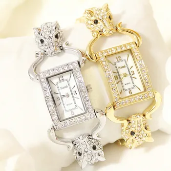 

Women's Quartz Watch High Quality High-end Custom Watch Rectangular Full Rhinestone Ladies Watch