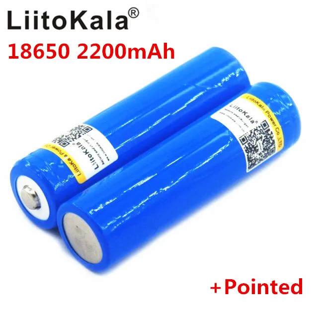 LiitoKala 18650 Емкость аккумулятора 3,7 V 2200 mAh литий-Po аккумулятор Перезаряжаемый 18650 аккумулятор для автомобиля/игрушки/фонарик