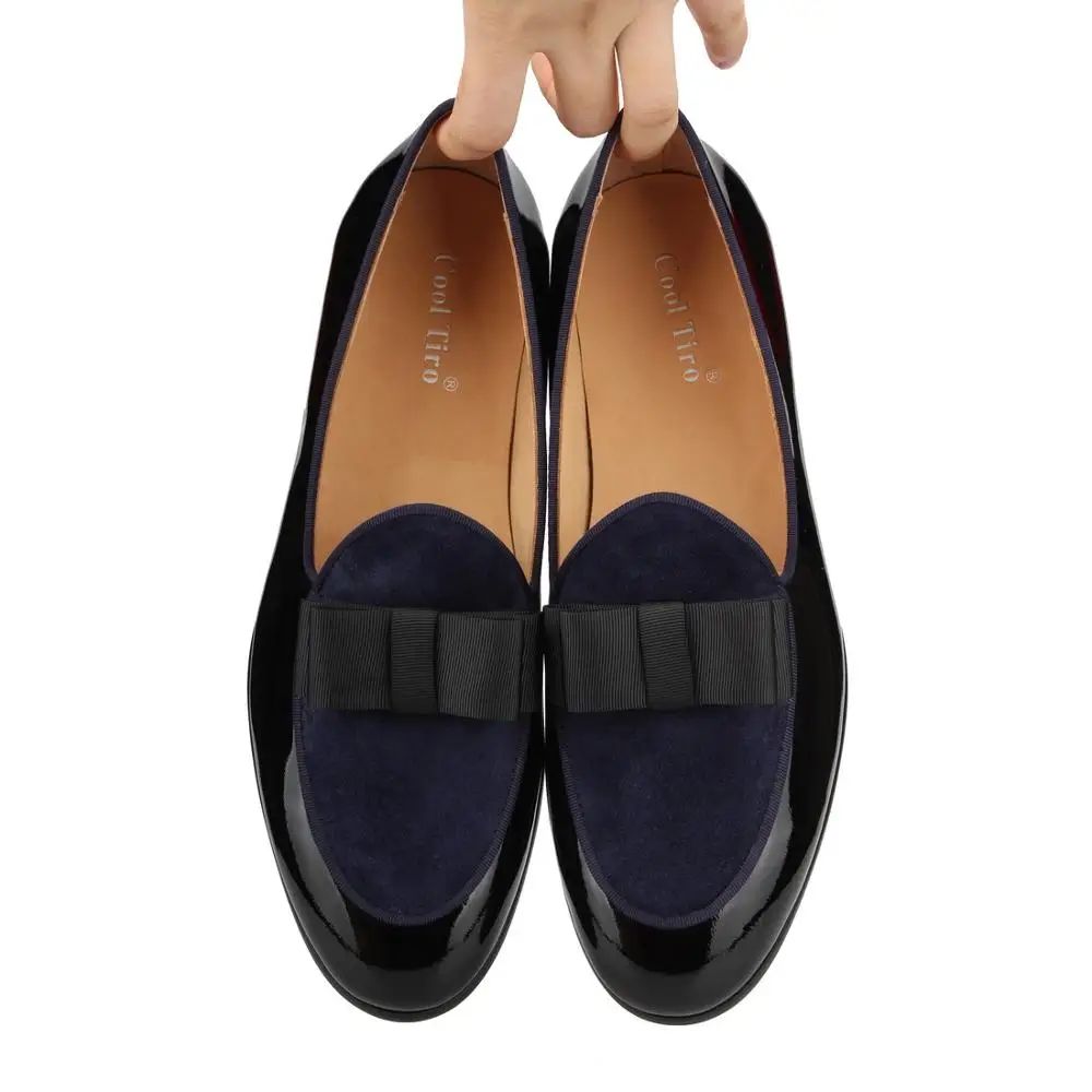 Blue Suede loafers Bow (7)