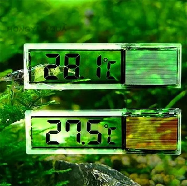 

1 piece thermometer water temperature meter aquarium fish tank thermometer LCD measuring table 3D digital display induction type