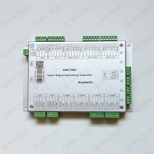 Anywells AWC708C Co2 Laser Controller System for Laser Cutting Engraving