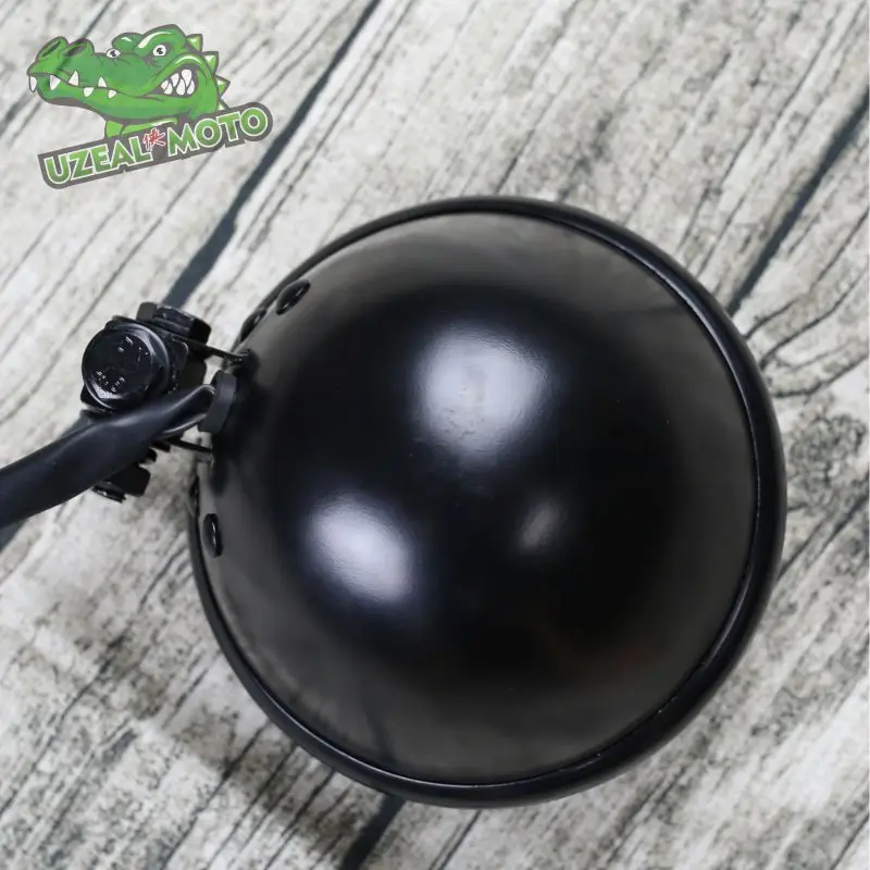  5.75 inch High Quality Motorcycle Headlamp Universal boober chopper Vintage Front light Halley 883  - 32823310752