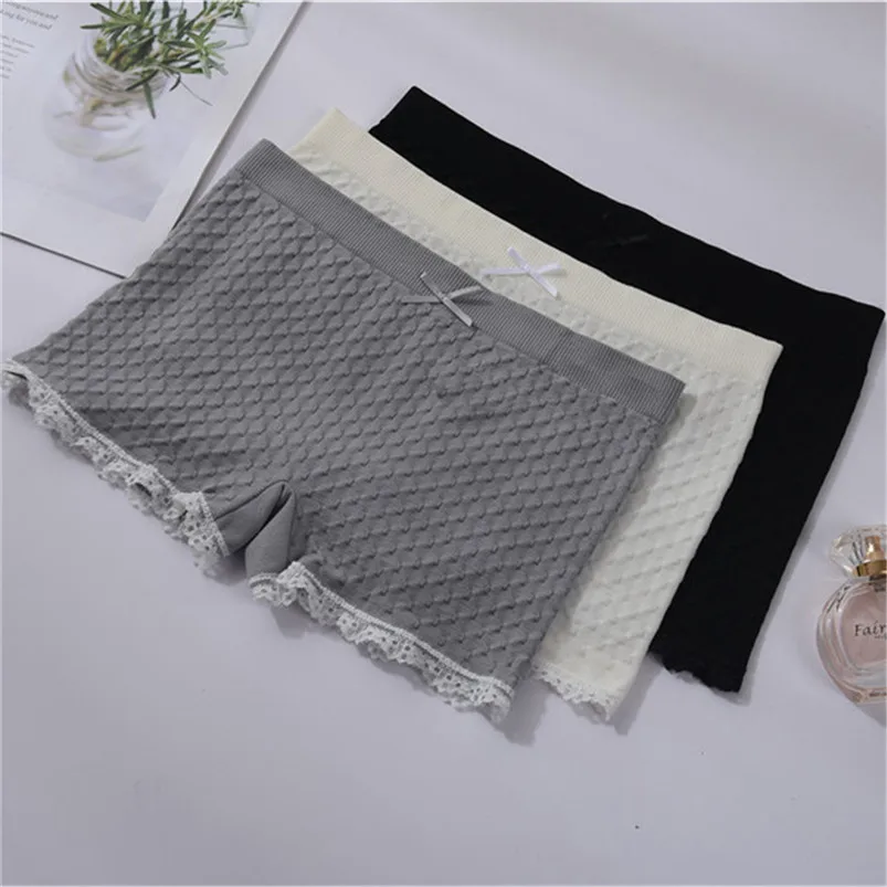   Fashion Women Lace Tiered Skirts Short Skirt Under Safety Breathable and Safe 6 Colors Women Safe Dress Accessories 30JU04 (7)