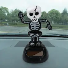 2017 новое поступление солнечные Танцы Хэллоуин размахивая анимированные bobble танцор игрушечных автомобилей Декор автомобилей Салонные аксессуары