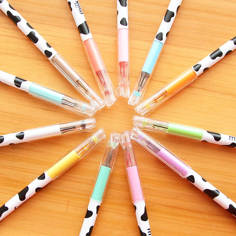 EZONE цветная гелевая ручка молочная ручка светильник зеленый/светильник синий/оранжевый цвет чернил корейский канцелярский маркер ручка школьные офисные принадлежности