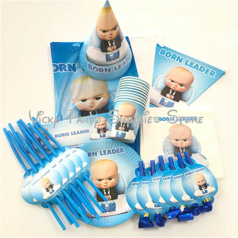79 шт./лот Одноразовая чашка для вечеринки с надписью Boss Baby детский бумажный