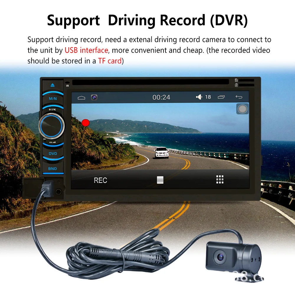 Top 2 Din Touch Car Multimedia DVD Player automagnitol Android 6.0 Car Radio Stereo GPS Navigation Bluetooth USB Audio Autoradio 1