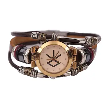 

new women watch winding bracelet quartz fashion retro wrist watch