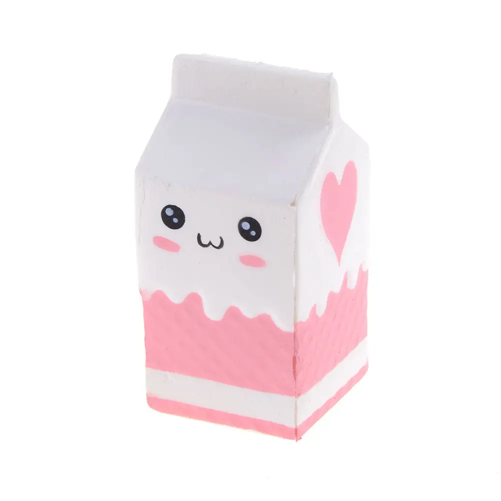 

JINHF Emoji Face Milk Box Banana Ball Squishy Slow Rising Jumbo Pig Cotton Soft Squeeze Scented Bread Cake Kid Fun Toy Gift