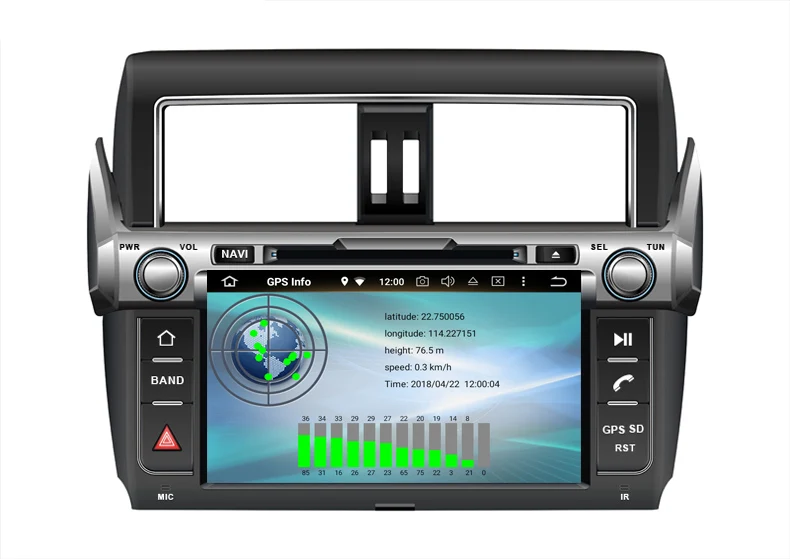 Cheap 9" two din android 9.0 car dvd player for TOYOTA PRADO LC950 PRADO 950 2014-2016 with 8core 4G RAM 32G ROM audio autoradio 5