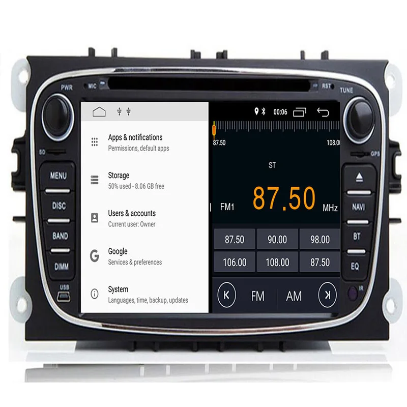 

AutoRadio 2 Din Android 9.0 8 cores Car DVD Player For Ford Focus 2 S-Max C-Max Mondeo 4 Galaxy Kuga 2008-2010 GPS Tape Recorder