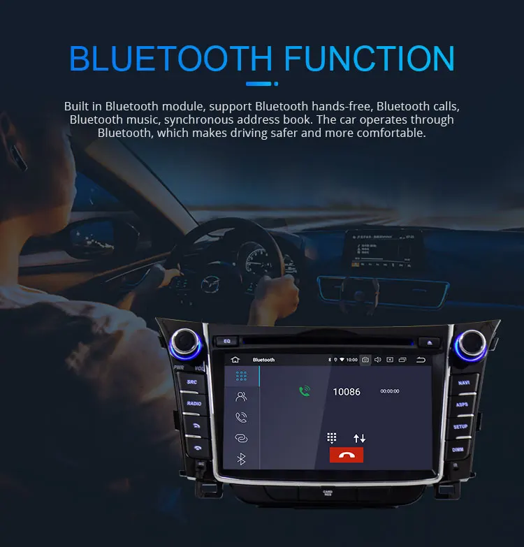 Clearance LJHANG 2 Din Android 9.0 Car DVD Player For HYUNDAI i30 Elantra GT 2012-2016 GPS Navi WIFI Multimedia Auto Radio Headunit Stereo 7