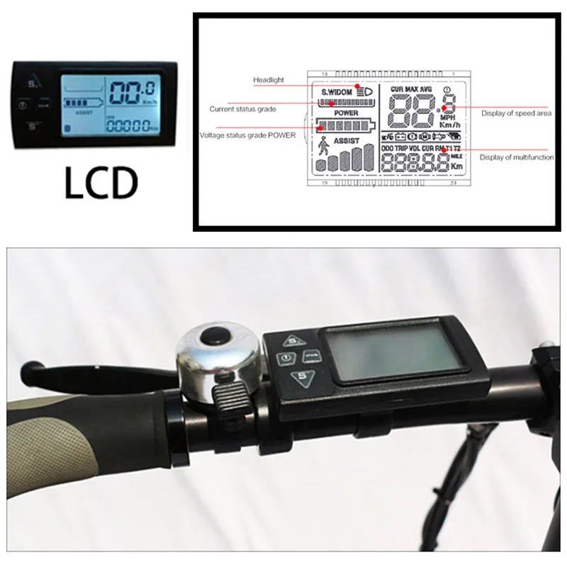 36v 250w/350w/500 Вт мотор для центрального движения колеса е байка 36В фара