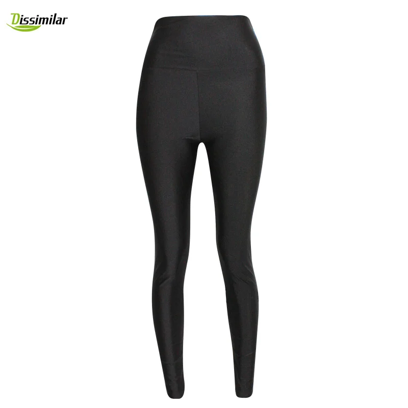 NEW High-Waisted Fluorescence Leggings Solid Color Disco Pants S/M/L/XL leggings for women