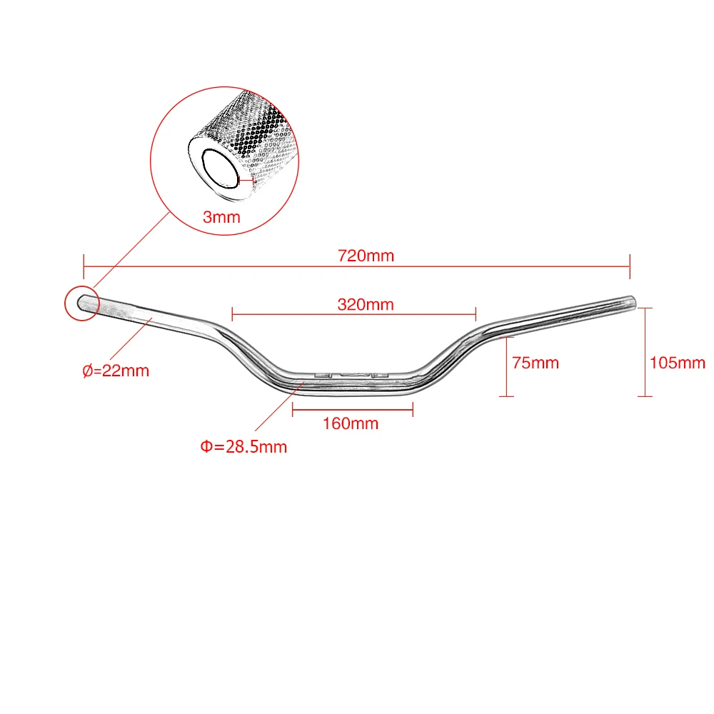 Cheap carbon fiber motorcycle handlebar