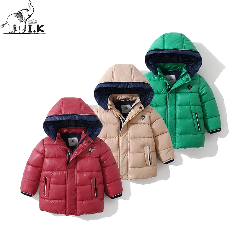 

I.K Infant Boys plus velvet zipper fleece hoodie snowsuit baby Kid casual coat jacket Toddler warm outwear MY26003 Winter 2018
