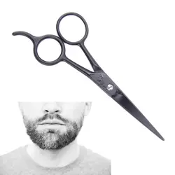 Нержавеющая сталь борода ножницы для парикмахера дома Применение черный Мини Размеры бритья сдвига триммер для бороды бровей взрыва усы