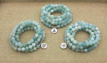 Bracelet Mala Vert Eau Amazonite