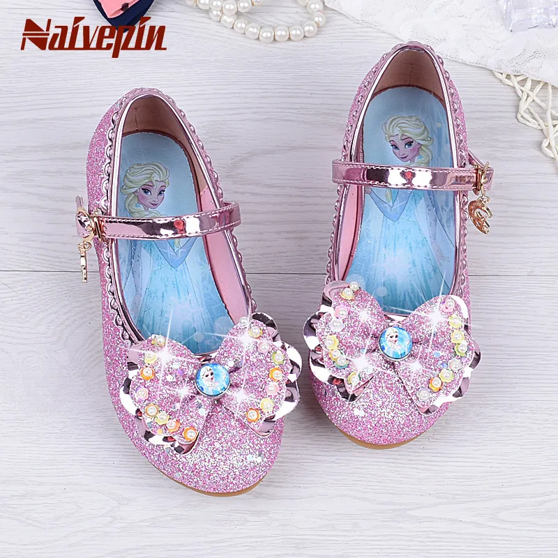 Girls Sandals Elsa Anna Princess Shoes Elegant Dance Christmas Party