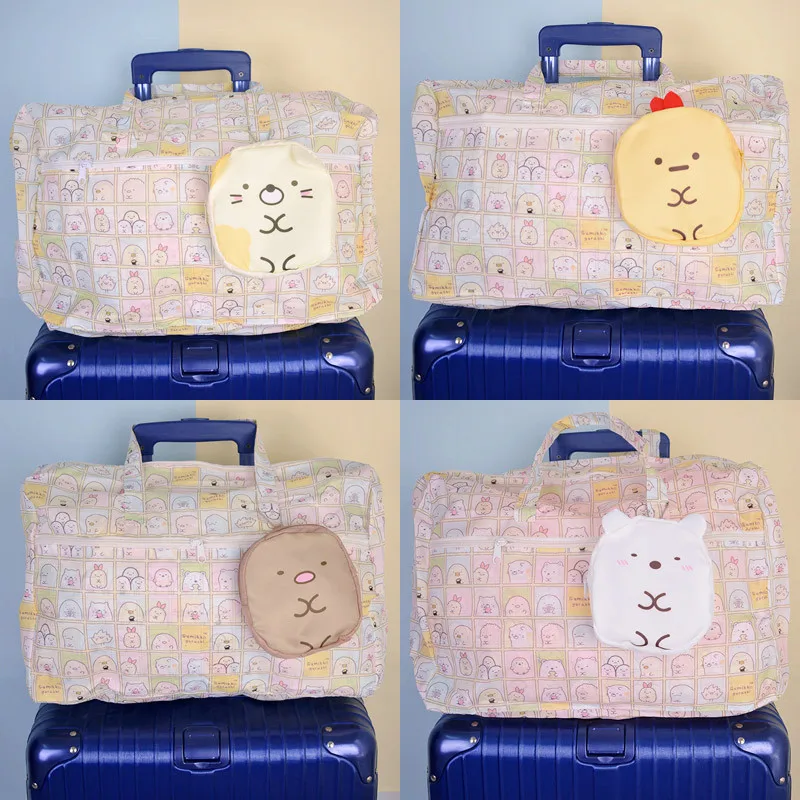 

IVYYE 1PCS Sumikko gurashi Fashion Anime Portable Travel Bag Reusable Tote Foldable Handbags Luggage Pouch Storage Bags NEW