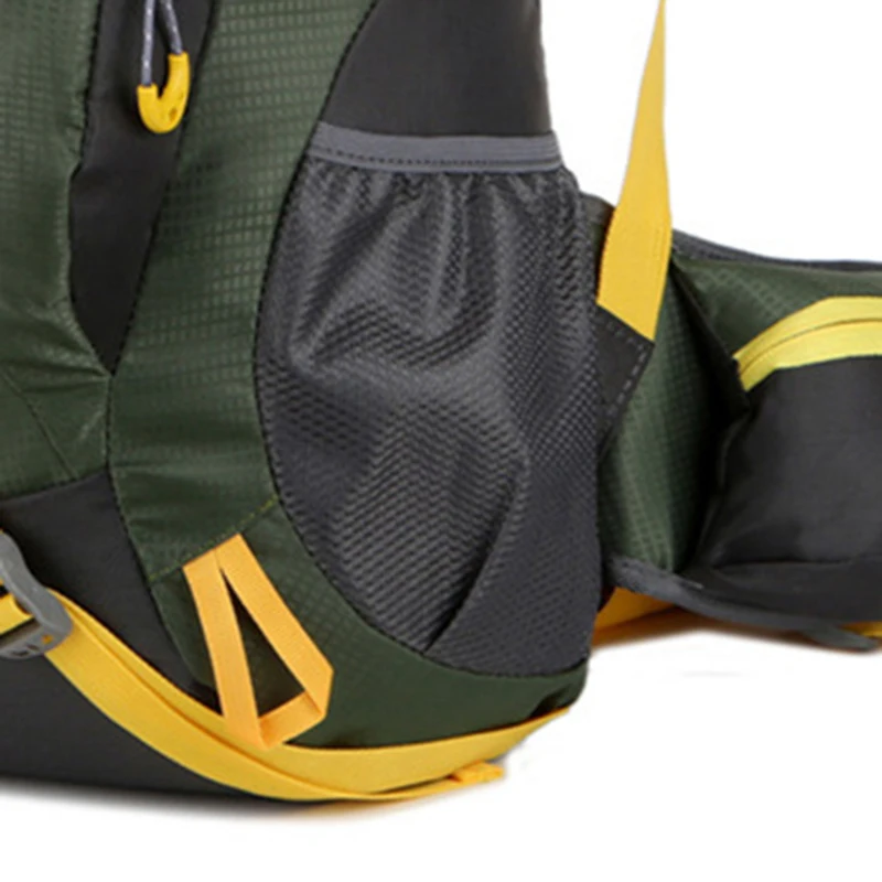 40L Outdoor Lightweight Camping Hiking Bag Green Travel Climbing Backpack Side Mesh Pockets