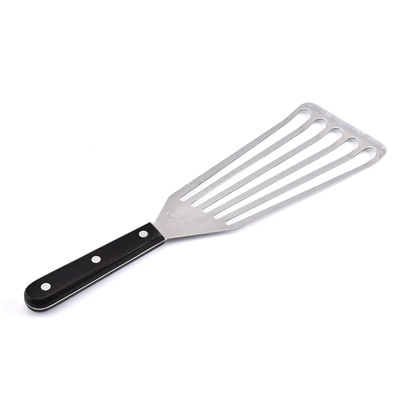 

1 Pcs Slotted Turner Fish Spatula Stainless Steel Flexible Kitchen Barbecue Spatula P7Ding