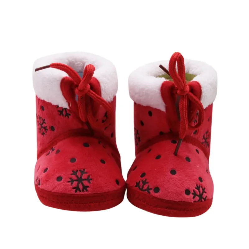 Детская обувь; обувь для мальчиков и девочек; теплые зимние пинетки для новорожденных; Bebe; обувь для малышей - Цвет: Красный