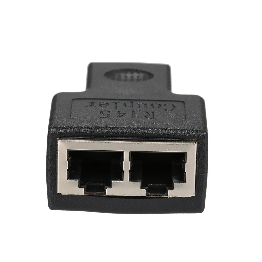 Разветвитель RJ45 разъем адаптера от 1 до 2 гнездовых портов для CAT 5/CAT 6/CAT 7 LAN Ethernet