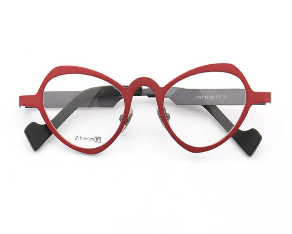 Брендовые дизайнерские ретро модные полные оправы из чистого титана