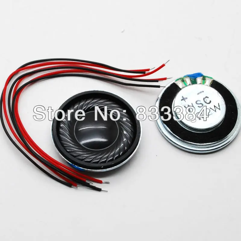 

10pcs 8ohm 2W Woofer D28mm Speaker Small Trumpet Loudspeaker with cable