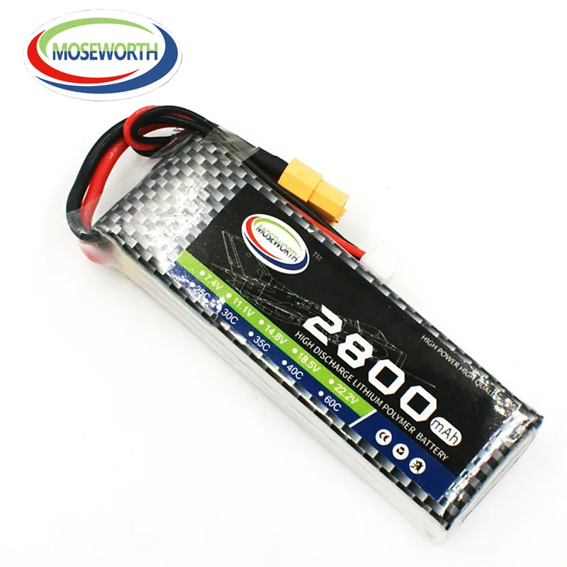 Батарея Lipo 4S 14 8 V 2800mAh 35C для дистанционного управления игрушки RC вертолет Дрон