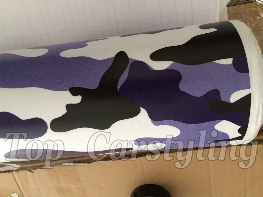 Blue Camo ubran arctic snow camouflage car wrapping film (2)