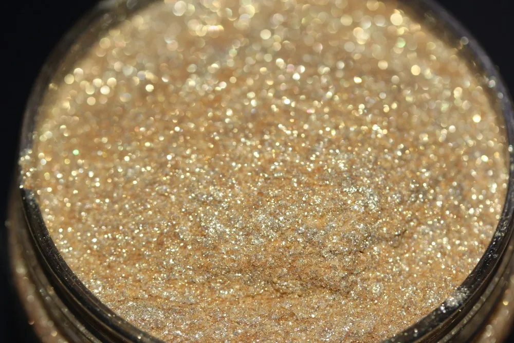 Light Gold Diamond Loose Highlighter Dust Pigment Powder for Cosmetics Nail Art,Resin Craft,Soap,Candle,DIY Very Beautiful