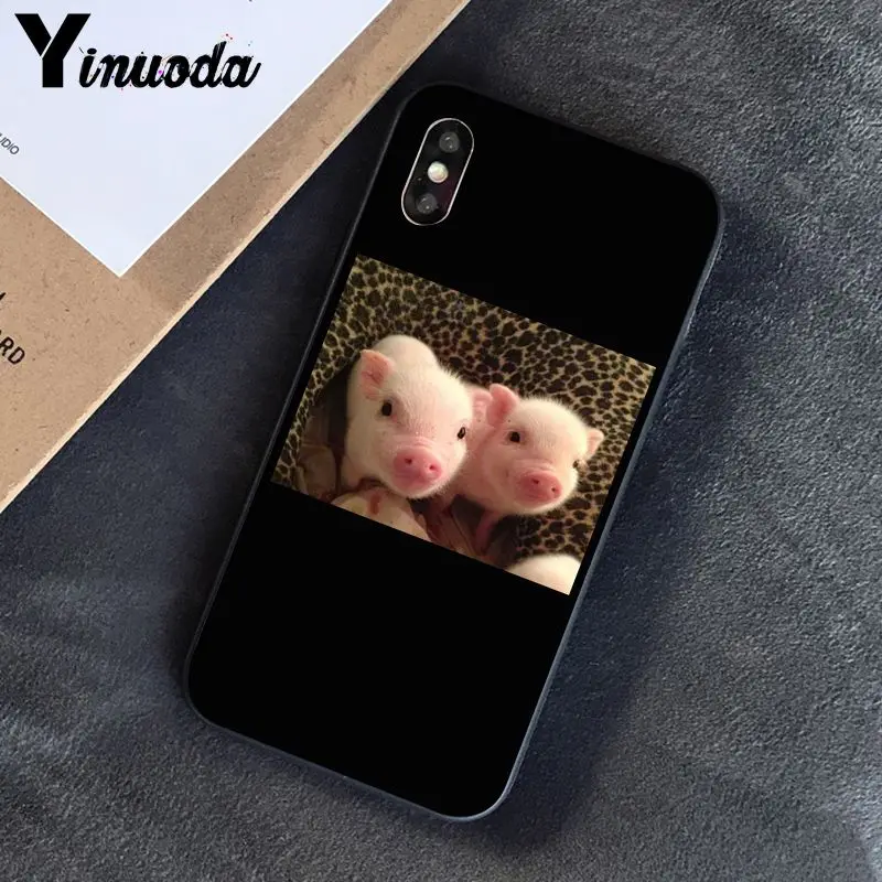 Yinuoda смешной мультфильм свинья Coque Оболочка Чехол для телефона для iPhone 8 7 6 6S 6Plus X XS MAX 5 5S SE XR 10 чехол s