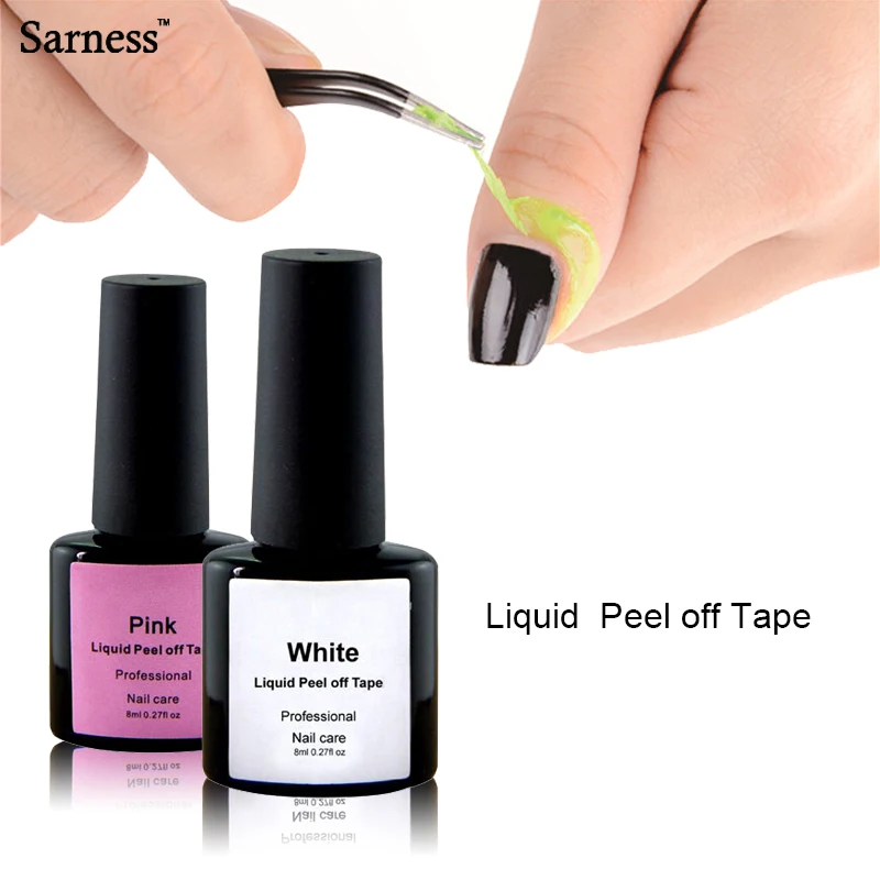 Sarness Gels Varnish Peel Off Liquid Easy Clean Base Coat Tape Finger