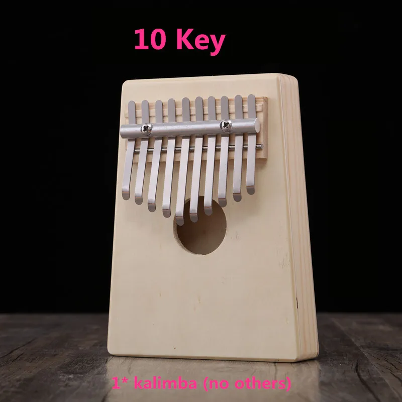 10 клавиш Kalimba Mbira «пианино для больших пальцев» традиционный музыкальный инструмент портативный отличный подарок