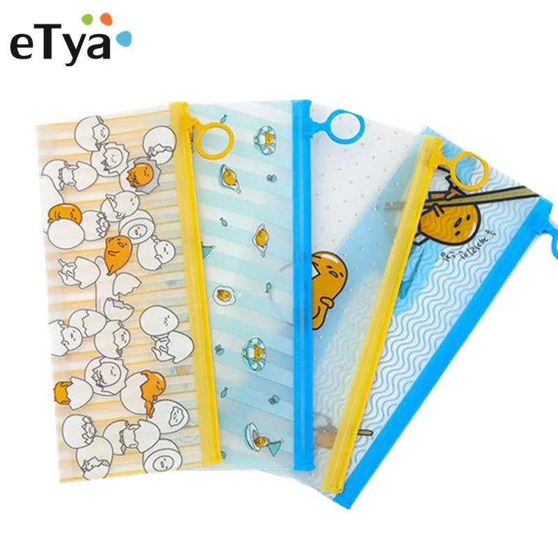 ETya PVC شفافة النساء صغيرة سستة حقيبة سفر لمستحضرات التجميل حقيبة مستحضرات تجميل الجمال المنظم أدوات الزينة تخزين طالب حقيبة أقلام رصاص