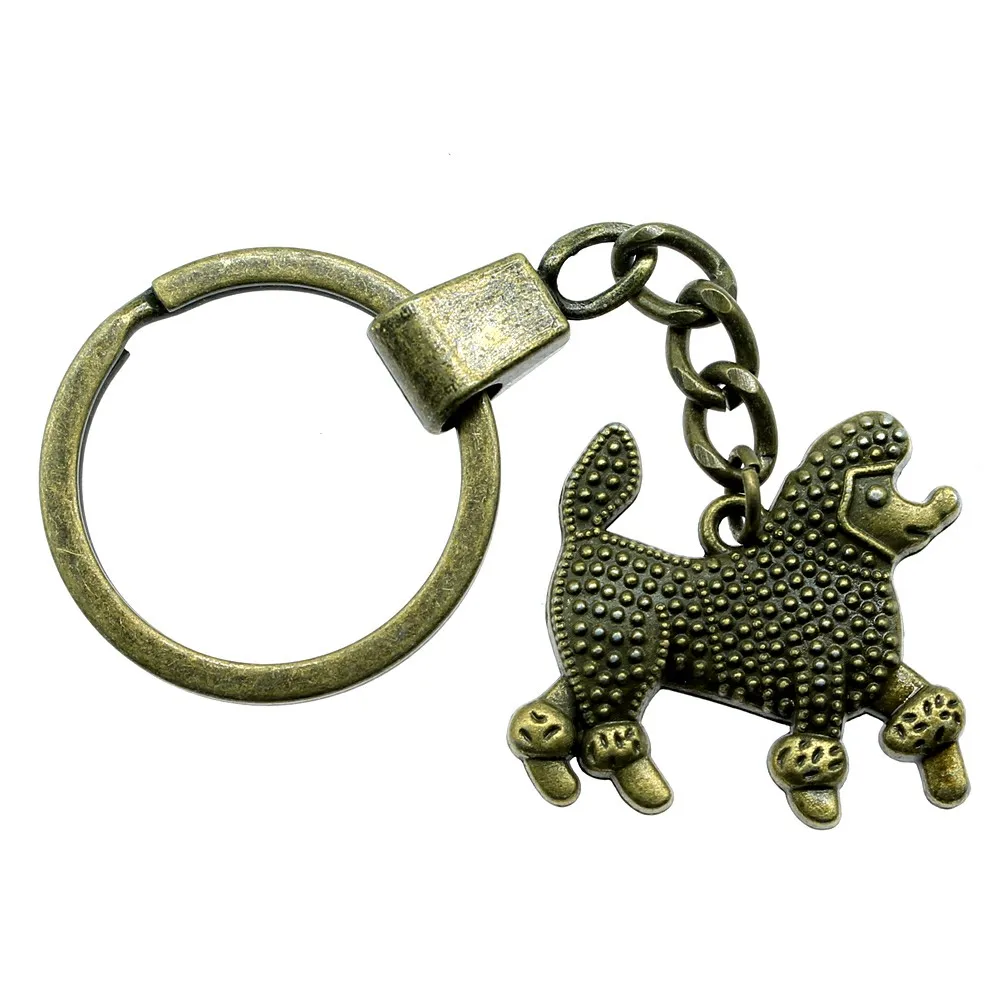 

Keyring 30x27mm Dog Antique Bronze Color Men Jewelry Car Key Chain Ring Holder Souvenir For Gift