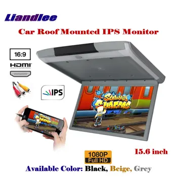 

15.6 Inch Car Roof Mounted Monitor Overhead Ceiling IPS Screen / Flip Down Display MP5 Player HDMI / 1080P HD Digital Color TV