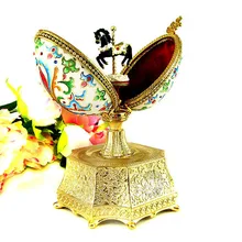 The Black Stallion Horse egg rotary amusement music box of Christmas gift choice furnishings collection