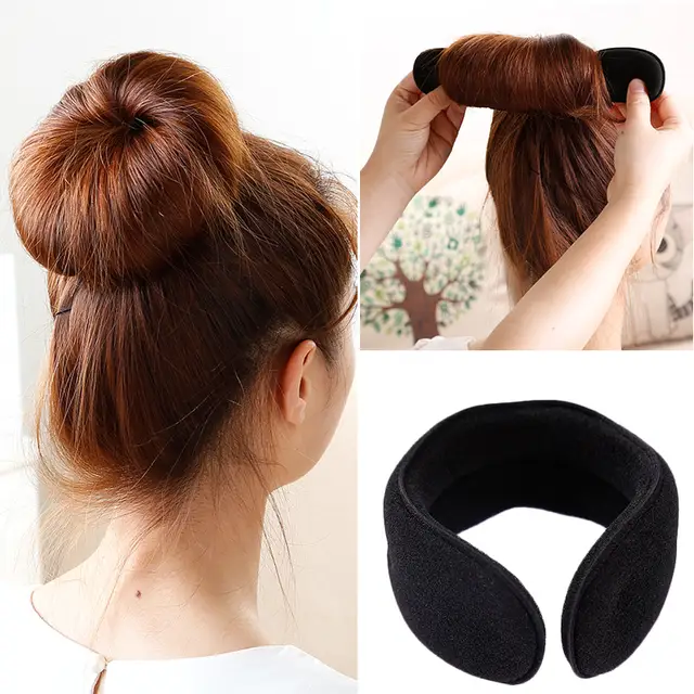 Online Shop Magic Sponge Clip Foam Donut Hair Styling Bun Curler