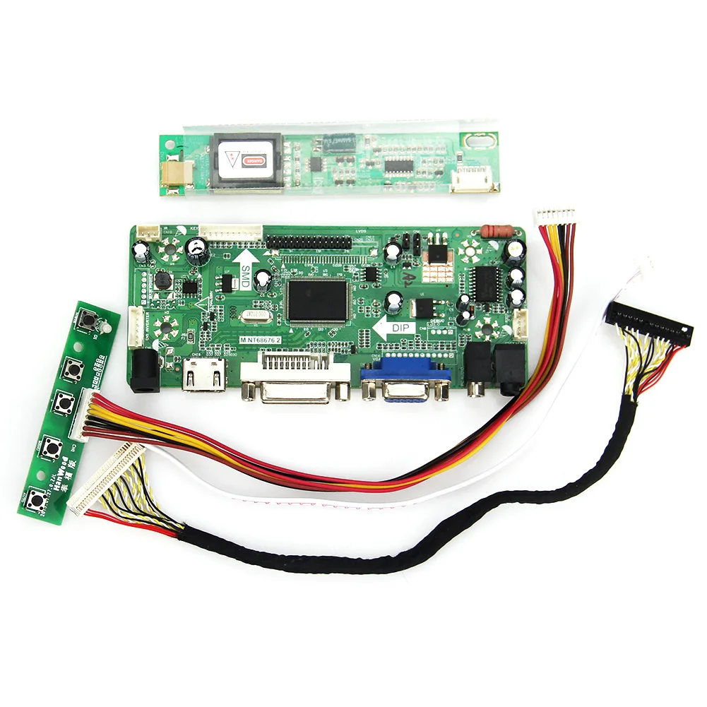 

New Controller Driver Board M.NT68676 LCD/LED  (HDMI+VGA+DVI+Audio) 1024*768 forLT141X7-124 L141X1