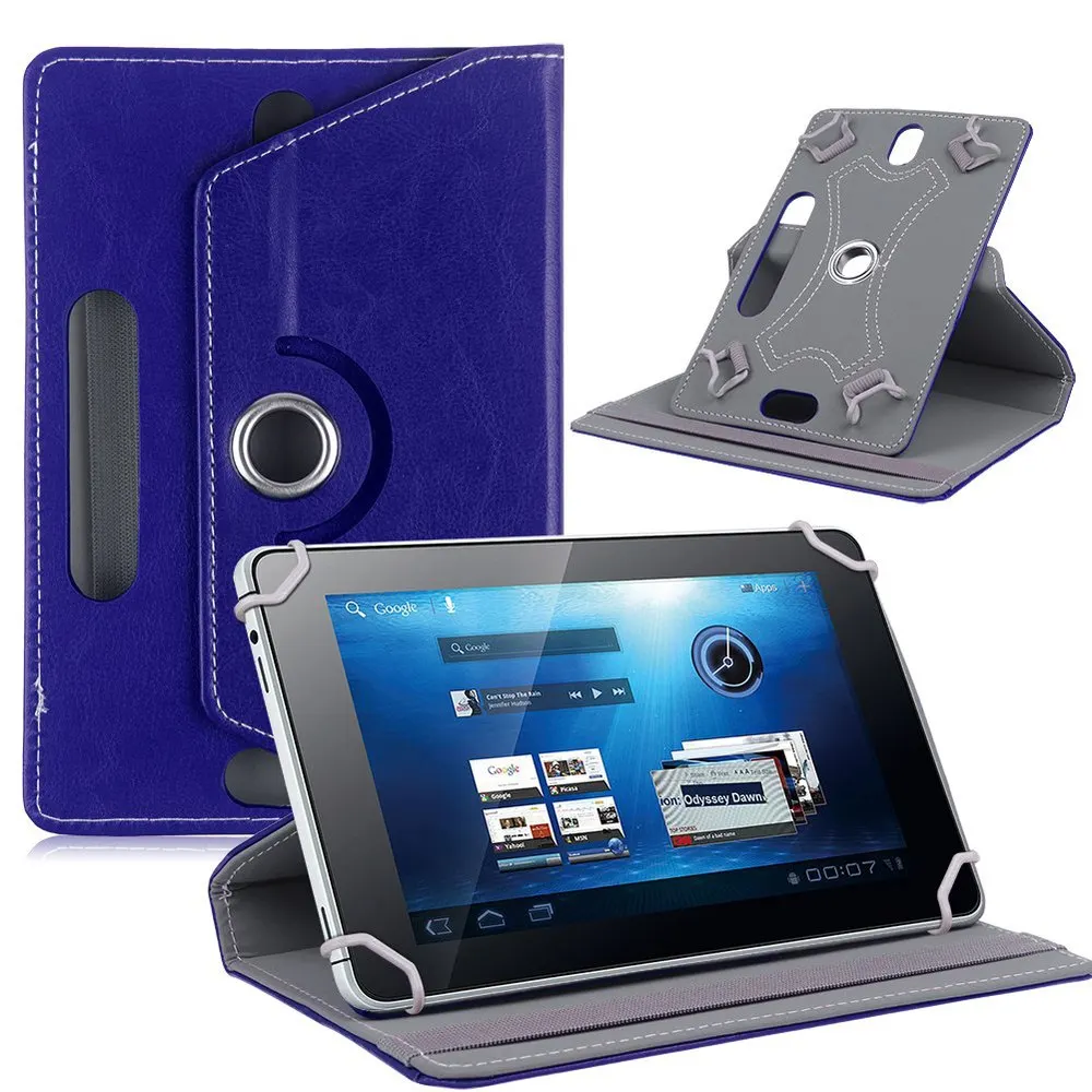 360 Вращающийся чехол Универсальный 10 дюймовый чехол для lenovo Tab E10 10,1 дюймов планшет из искусственной кожи защитный чехол+ ручка - Цвет: blue