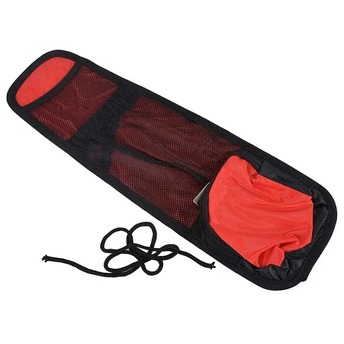 Автомобильная сумка для хранения на спинку сиденья, органайзер, складная Сетчатая Сумка для хранения, многокарманный органайзер, автомобильная Боковая Сумка для сиденья, Висячие карманные сумки - Цвет: Red