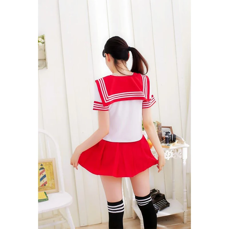 Японская школьная форма 2017 новейшие сексуальные матросские Костюмы 7 цветов