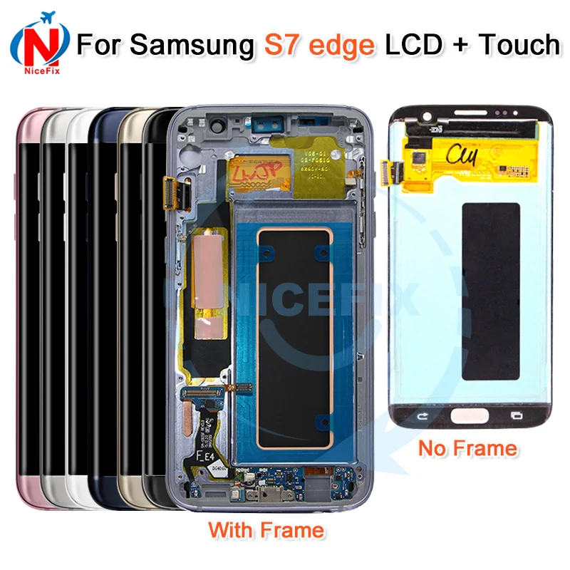 

For SAMSUNG GALAXY S7 Edge G935 G935F LCD Display Touch Screen Digitizer with Frame For Samsung S7 Edge G935F lcd Display