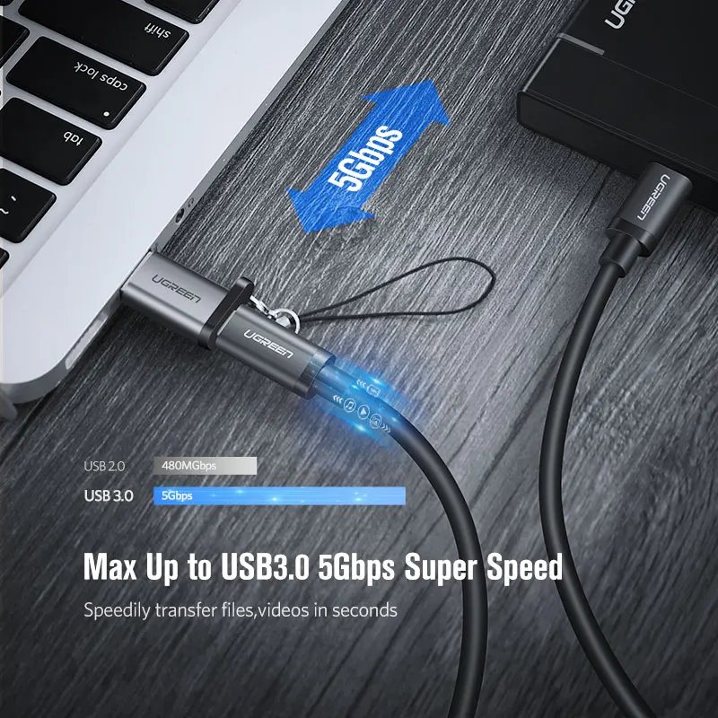 Адаптер Ugreen USB C 3 0 2 папа 1 Тип мама адаптер для ноутбука Samsung Xiaomi 10 Наушники