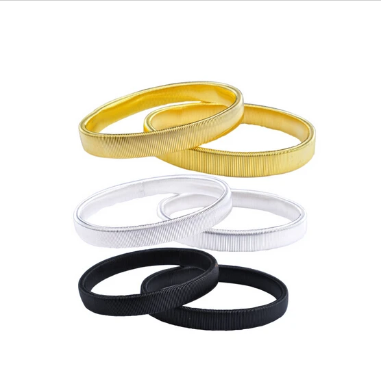 100pcs Shirt Sleeve Holders Armbands Steel Wire Sleeve Holders in Solid